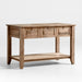 Basque 56" Light Brown Solid Wood Kitchen Island with Storage