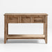 Basque 56" Light Brown Solid Wood Kitchen Island with Storage