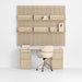 Luna Ivory Boucle Upholstered Office Chair