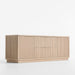 Batten 72" White Oak Storage Media Console