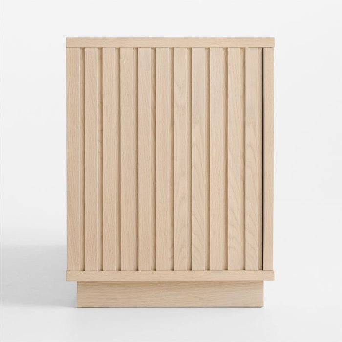 Batten 72" White Oak Storage Media Console