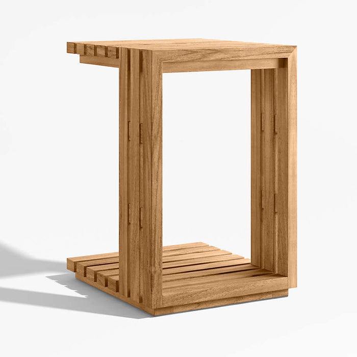 Batten Natural Teak Outdoor C Table