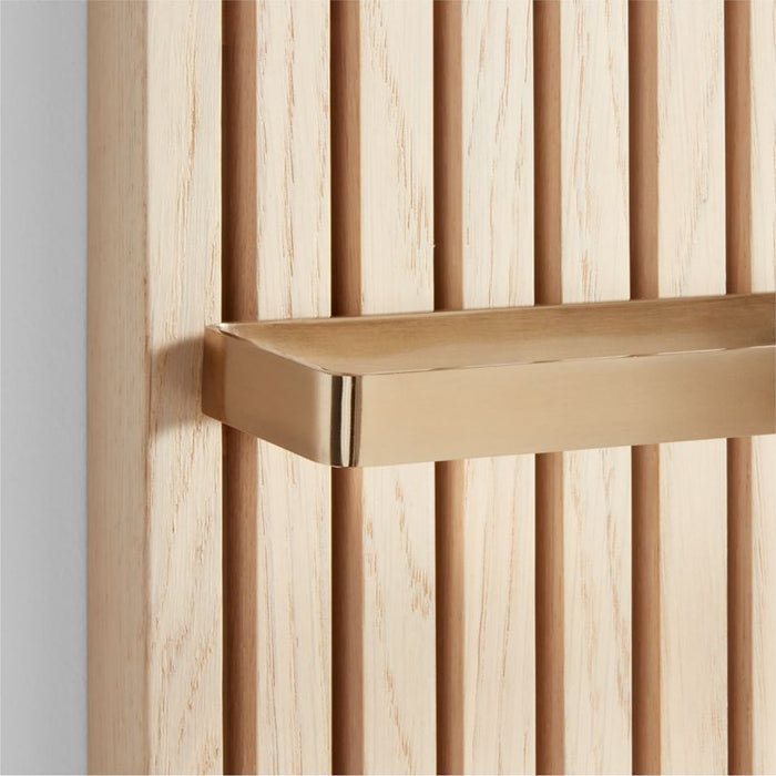 Batten 39" White Oak Wood Bath Wall Panel