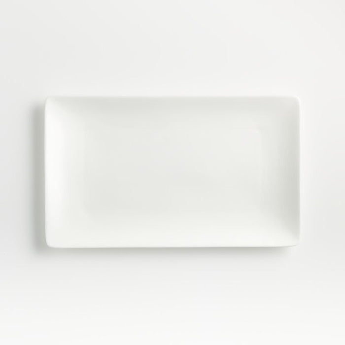 Bennett White Rectangular Bone China Platter