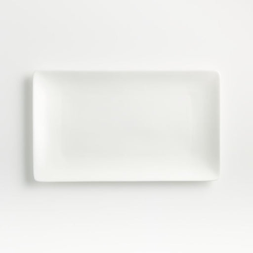 Bennett White Rectangular Bone China Platter