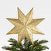 Brass Hammered Metal Christmas Tree Topper