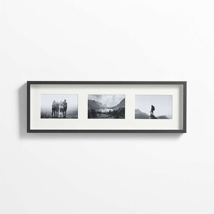 Brushed BlackTriple 4x6 Wall Frame