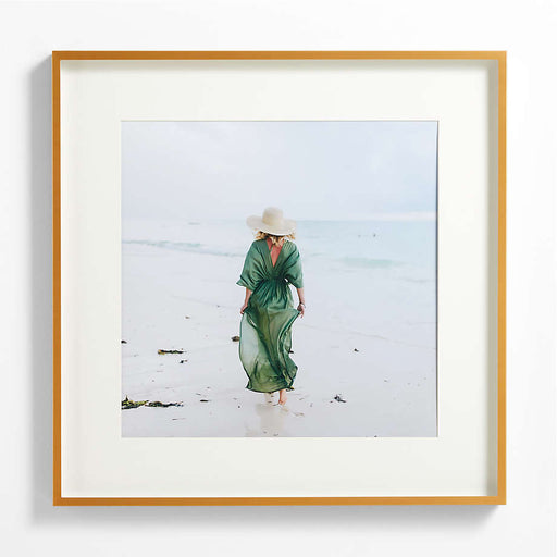 Brushed Brass 18x18 Wall Picture Frame