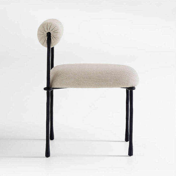 Brussels Metal Upholstered Dining Chair