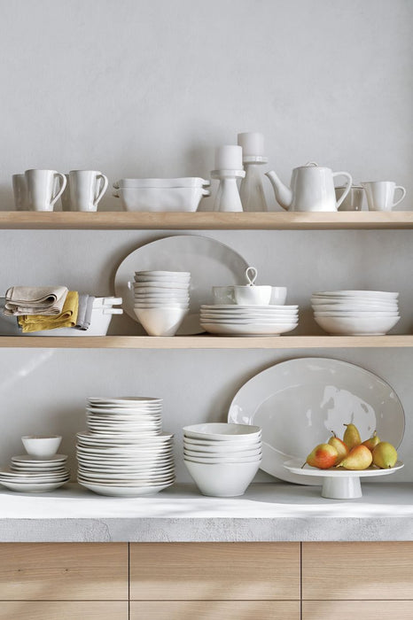 Marin White Stoneware Dinner Plate