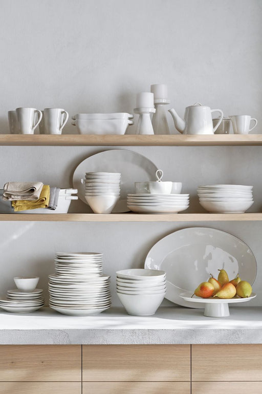 Marin White Stoneware Dinner Plate