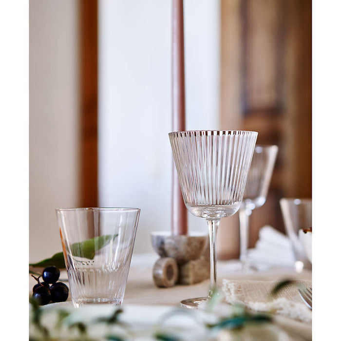 A Coste Tall Optic Wine Glass by Athena Calderone