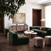 Sassolino Concrete and Burl Wood Coffee Table by Athena Calderone
