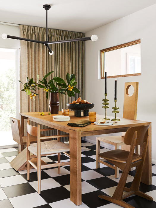 Black Tri-Footed Ceramic Centerpiece Bowl