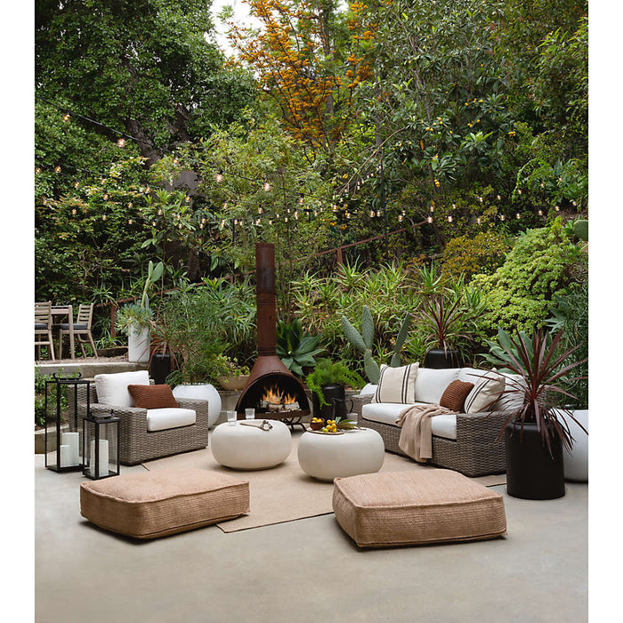 Modern Crock Tall Black Planter