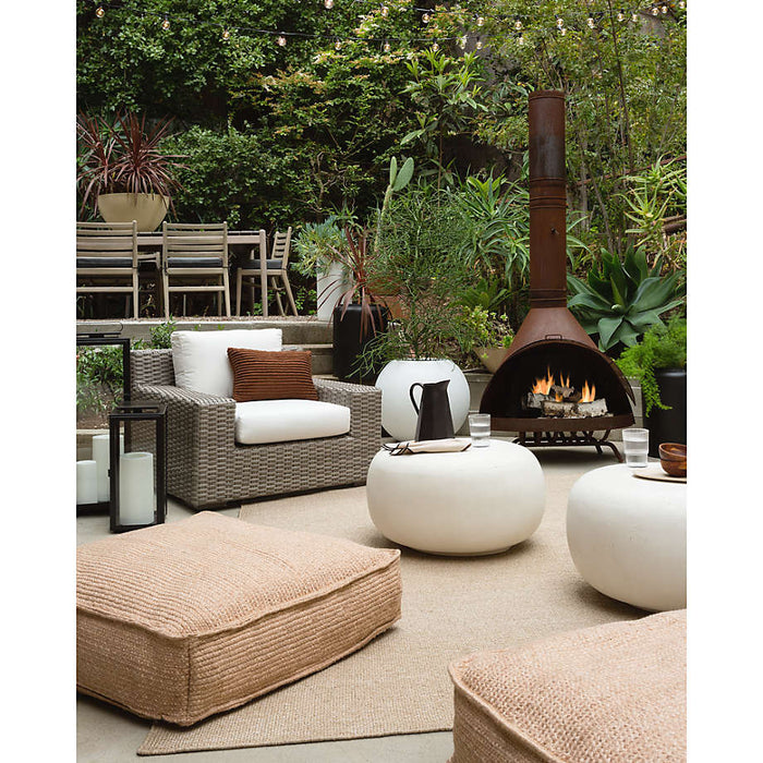 Modern Crock Tall Black Planter
