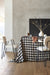 Marin Black and Natural EUROPEAN FLAX -Certified Linen Buffalo Check Oversized Tablecloth