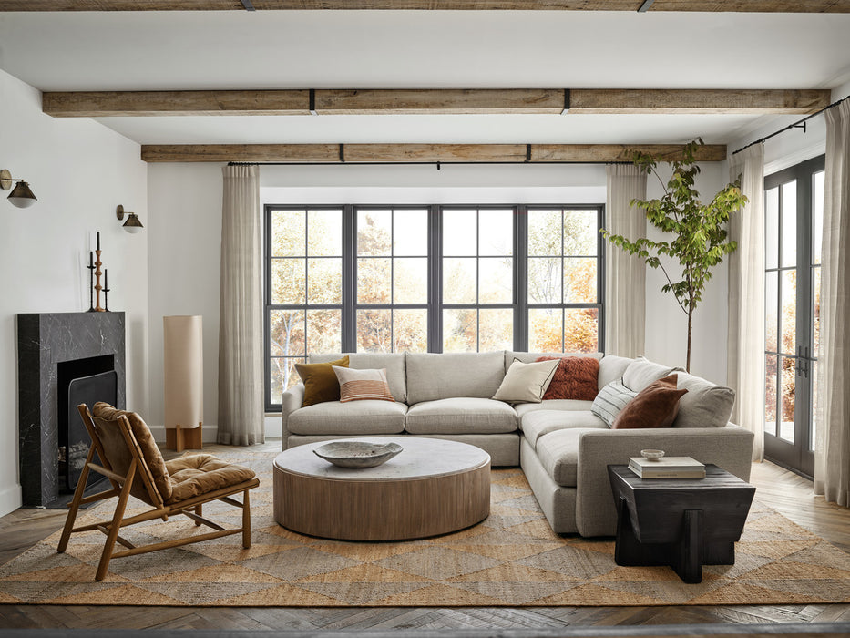 Kota Square Textured Black Pine Side Table