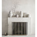 Alura Low-Wide Cream White Porcelain Vase