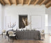 Marin Black and Natural EUROPEAN FLAX -Certified Linen Buffalo Check Oversized Tablecloth