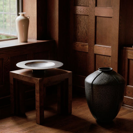 Ephemere Light Beige Ceramic Vase 14" by Athena Calderone