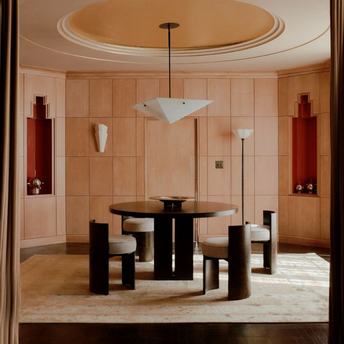 Coquette Burl Wood Accent Chair by Athena Calderone