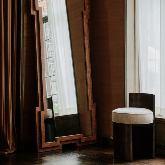 Coquette Burl Wood Accent Chair by Athena Calderone