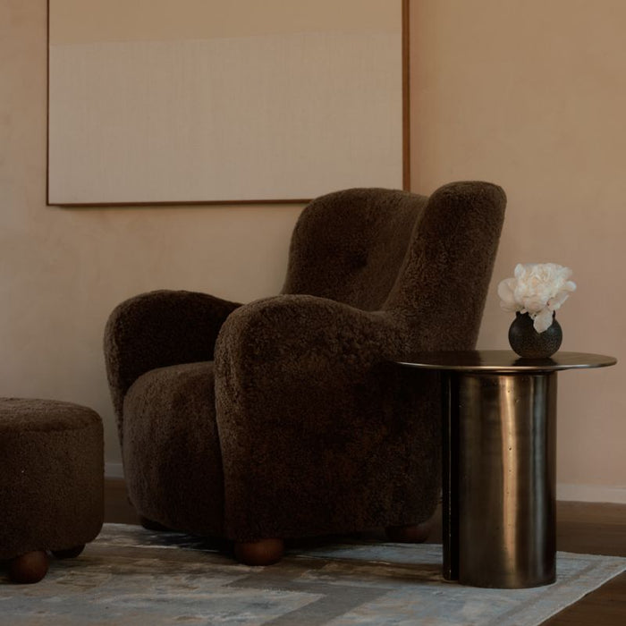 Argent Metal 25" Side Table by Athena Calderone