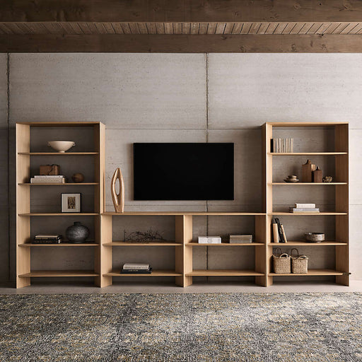Terrazza Natural Oak 5-Shelf Storage Bookshelf