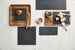 Slate and Wood Serving Board with Bowls