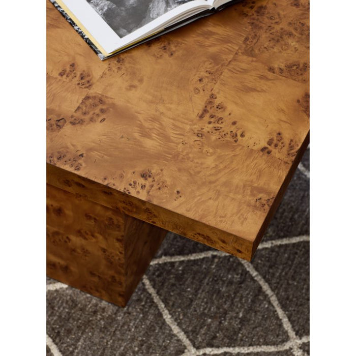 Ambrose 92" Mappa Burl Wood Dining Table