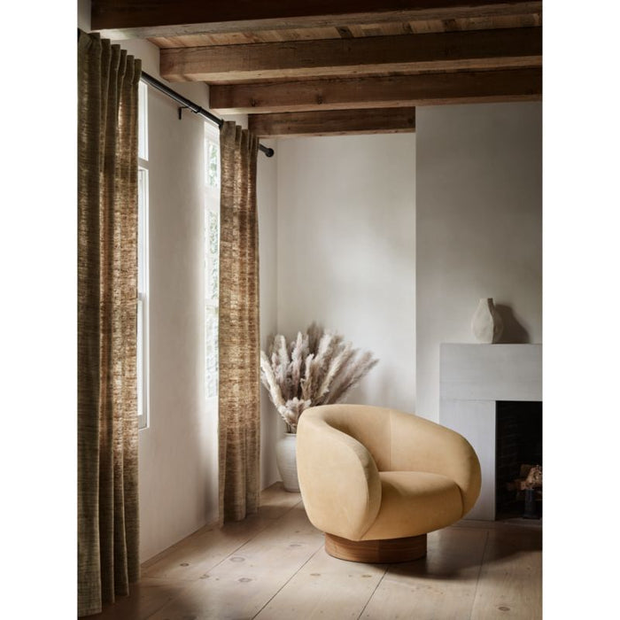 Kessler Leather Swivel Accent Chair