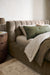 Cambria Warm Grey Velvet Tufted Upholstered Queen Bed
