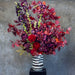 Faux Burgundy Peony Bunch