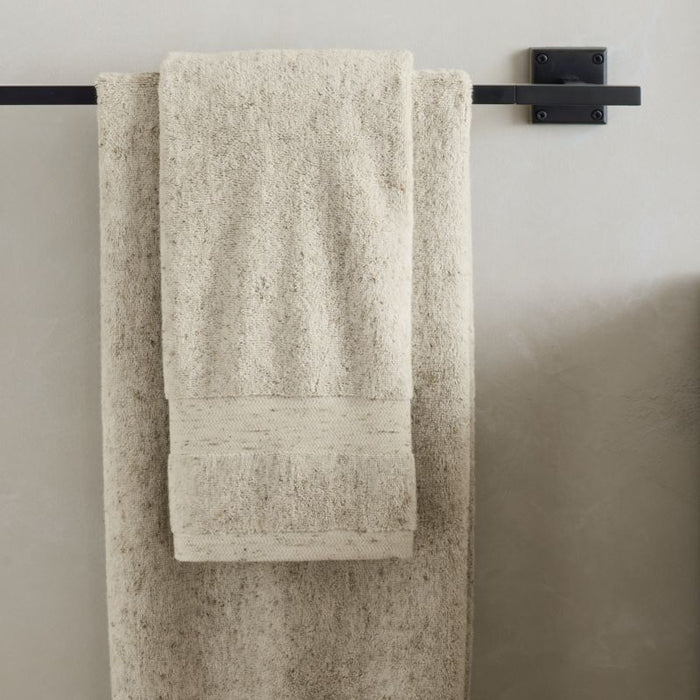 Organic Turkish Cotton Natural Beige Fleck Bath Towel