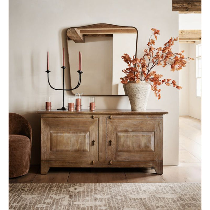 Faux Orange Oak Leaf Branch 66"