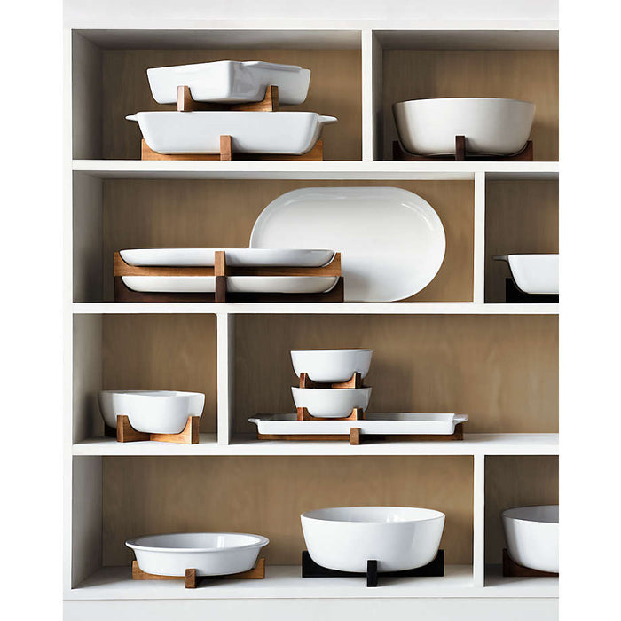 Oven-to-Table Small Serve Bowl with Acacia Wood Trivet