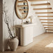 Quarry White Recycled Fiberstone 48" Console Table