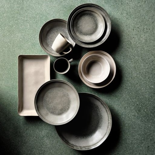 Prairie Moss Green Recycled Stoneware Serving Bowl