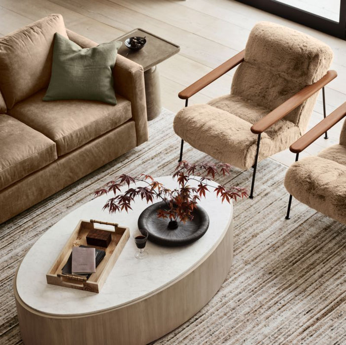 Volos Large Rectangle Burl Wood Decorative Tray