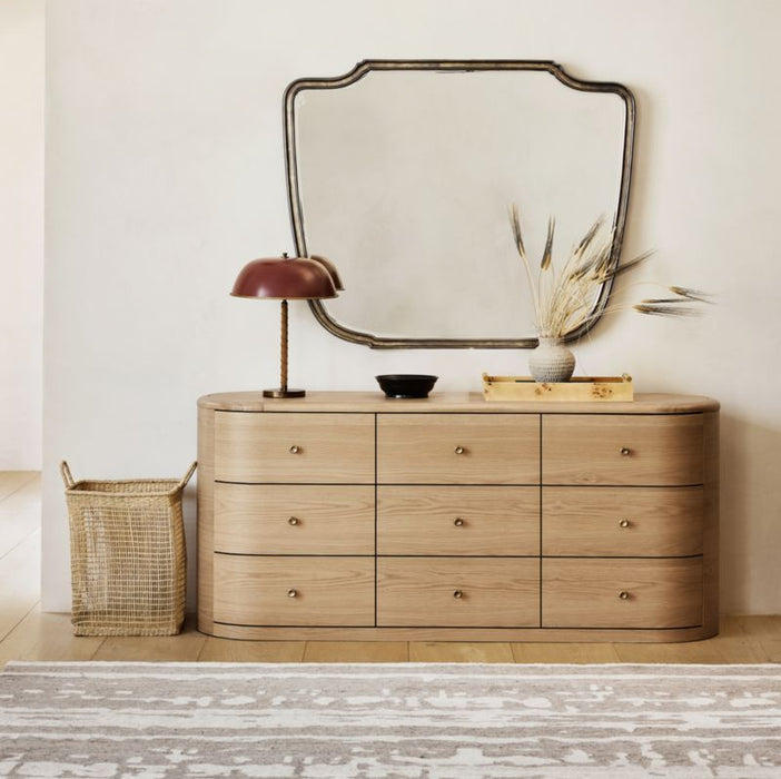 Volos Large Rectangle Burl Wood Decorative Tray