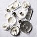Argento Antique Metal Rectangular Tray with Divided Glass Bowls
