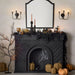 Manor Black Wood Wall Mirror 43"x41"