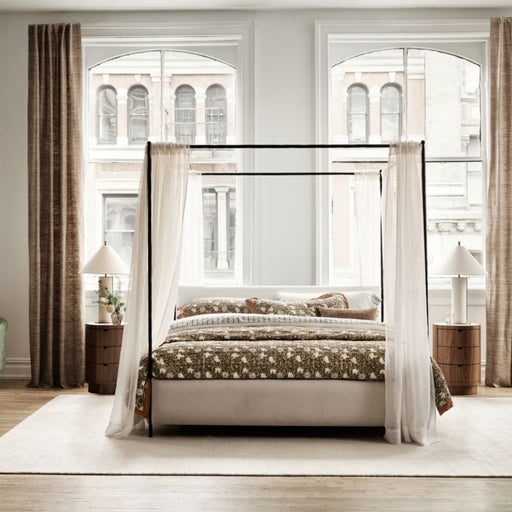 Coveteur Upholstered Queen Canopy Bed