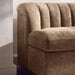 Aveline Chocolate Upholstered L-Shaped Loveseat Dining Banquette