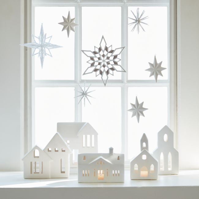 White Ceramic Holiday Split Level