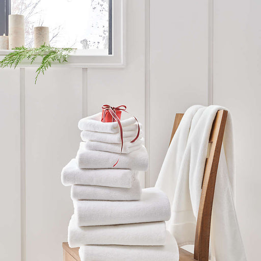 Organic Turkish Cotton White Hand Towel