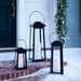 Petaluma Black Metal Outdoor Lantern 37"