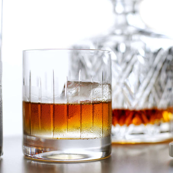 Vance 12-Oz. Cut-Glass Double Old-Fashioned Glass