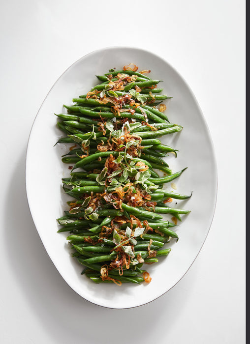 Marin White Small Oval Serving Platter